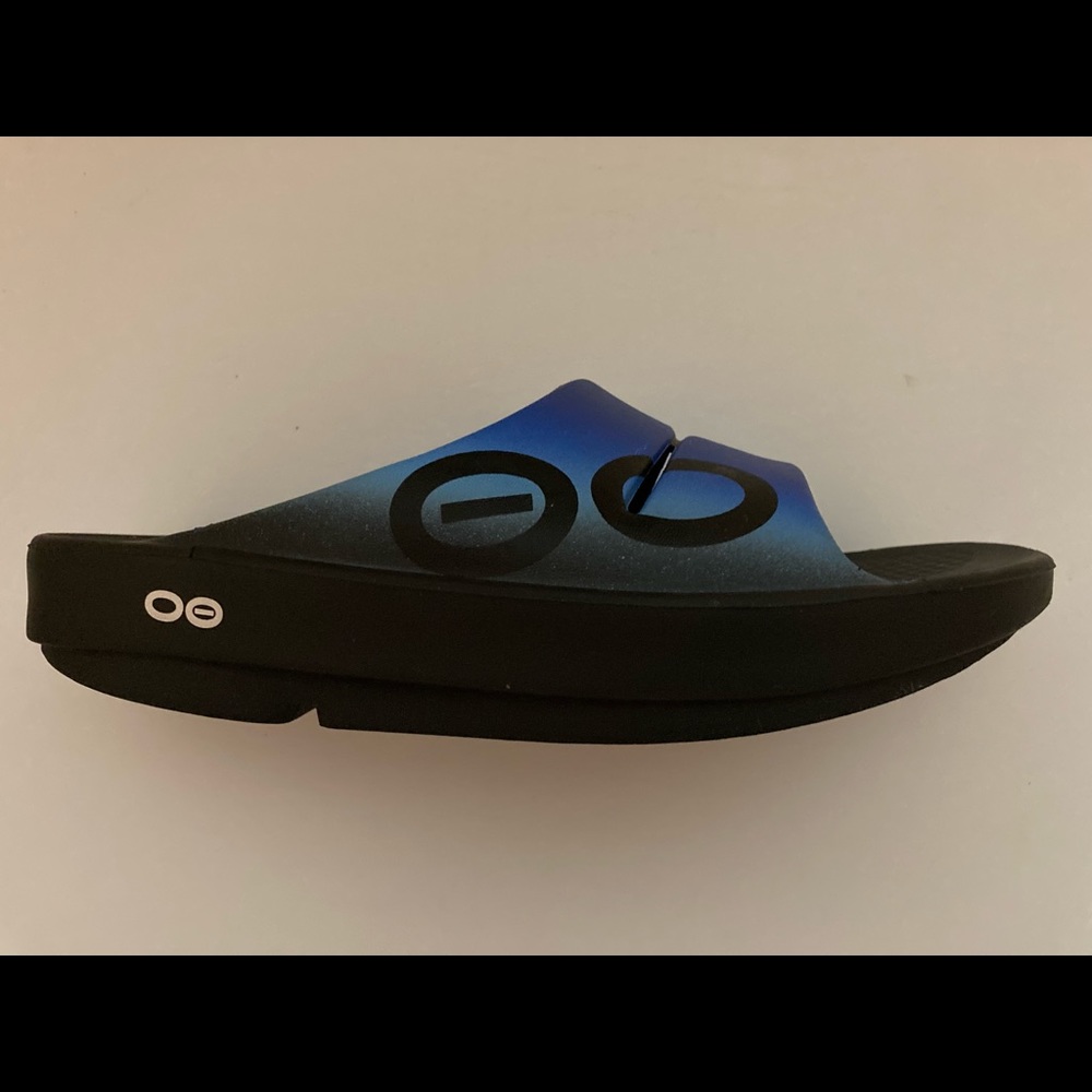 OOFOS OOahh Recovery Sport Slide Sandal Azul Unisex - Mens size 4/ Womens size 6